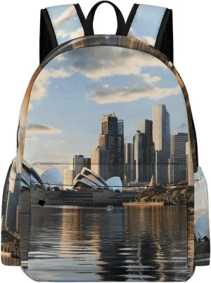 Laptop Backpack for Women Men Daypack Waterproof City Sydney Computer Bag Business Work Bag for Travel