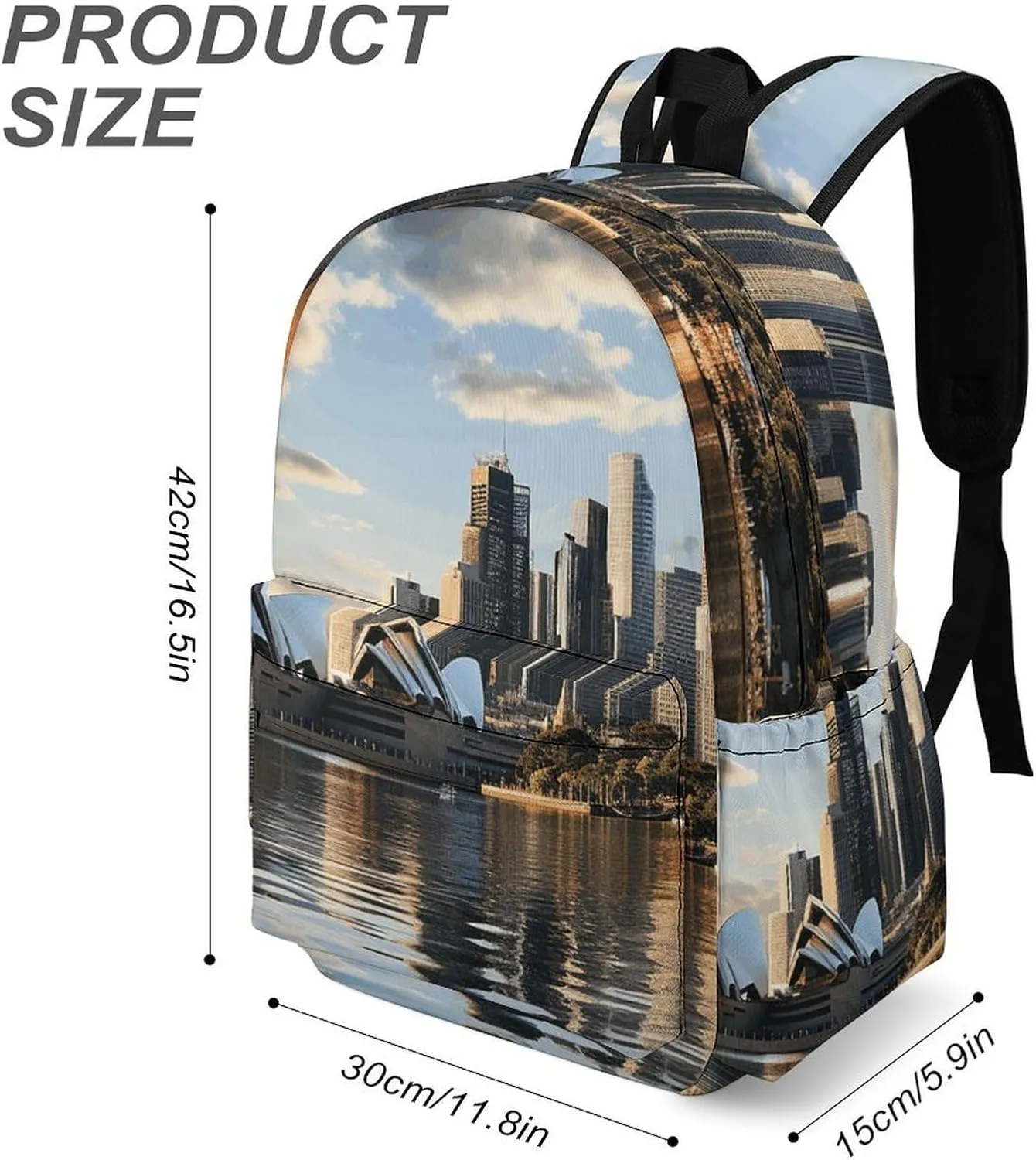 Laptop Backpack for Women Men Daypack Waterproof City Sydney Computer Bag Business Work Bag for Travel
