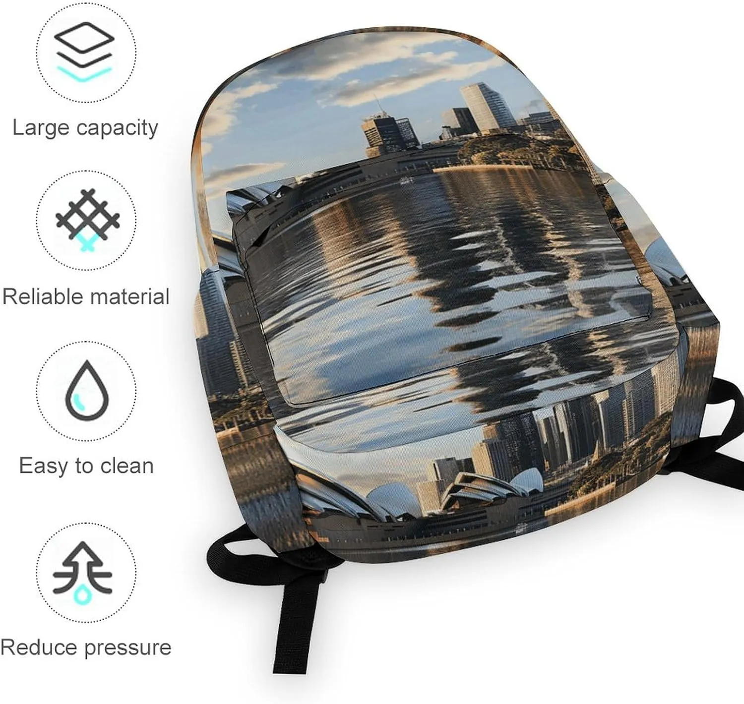 Laptop Backpack for Women Men Daypack Waterproof City Sydney Computer Bag Business Work Bag for Travel