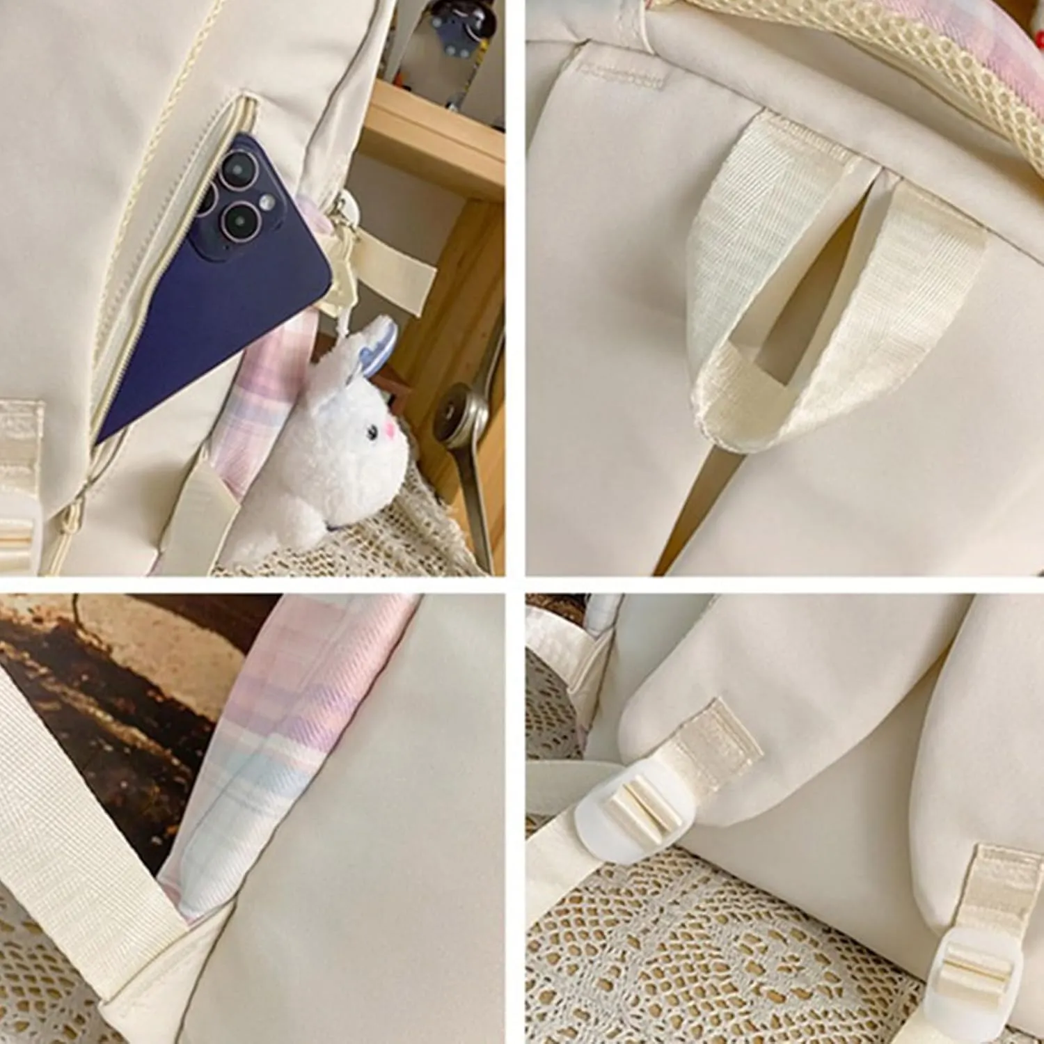 Large Capacity Backpack Casual Daypacks Student School Backpack Aesthetic Backpack Travel Bag for Teens Girls, Purple, as the pic show