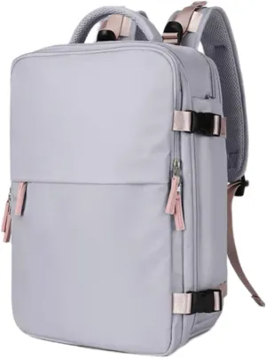 Large Travel Backpack for Women Waterproof Outdoor Hiking Backpack with USB Charging Port Shoes Compartment