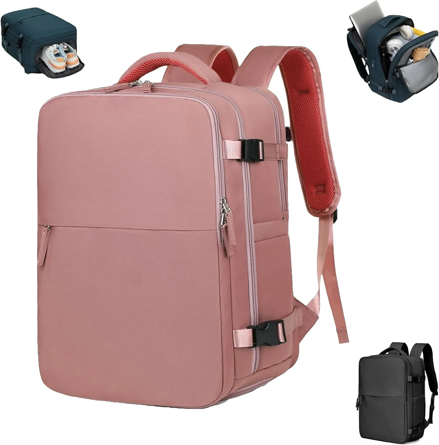 Levettevac Mochila, Levettevac Backpack, Levettebag Backpack, Levette Bag, Separate Compartment (Red)