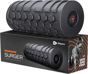 Lifepro 4-Speed Vibrating Massage Ball - Peanut Massager and Vibrating Foam Roller for Fitness, Mobility, and Relaxation - Compact and Portable Design