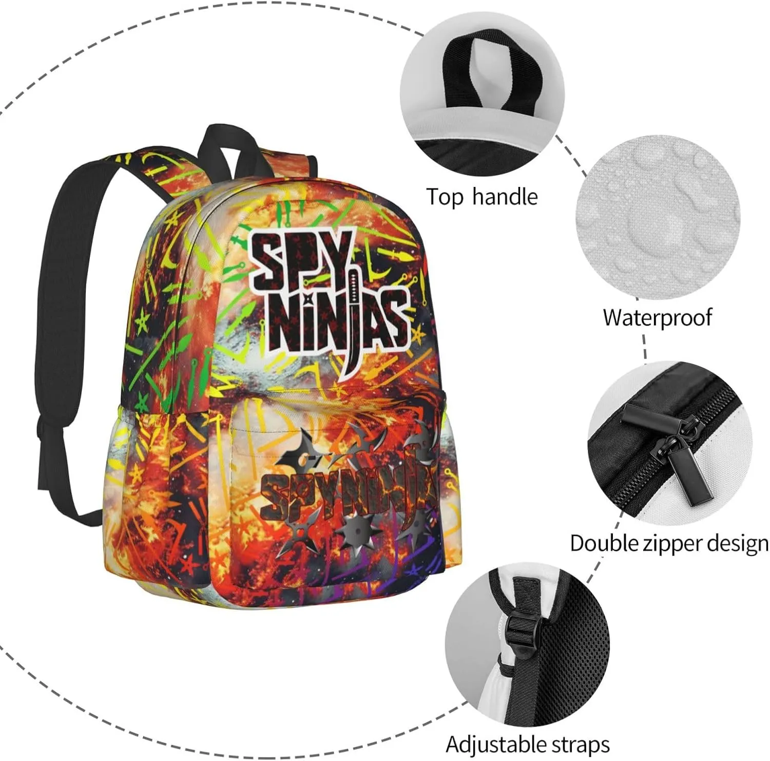 Lightweight Classic Large Capacity Backpack Multifunctional Daypack For Adult Outdoor Recreation