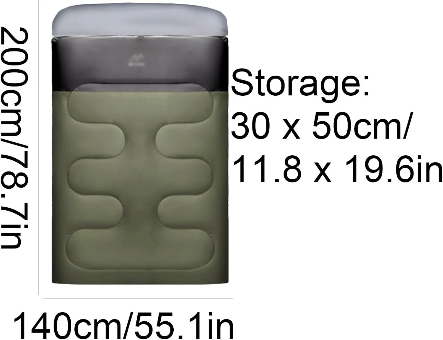 Lightweight Polyester Sleeping Bag Double Sleeping Bag Camping Outdoor Sleeping Bag Machine Washable Sleeping Bag Warm