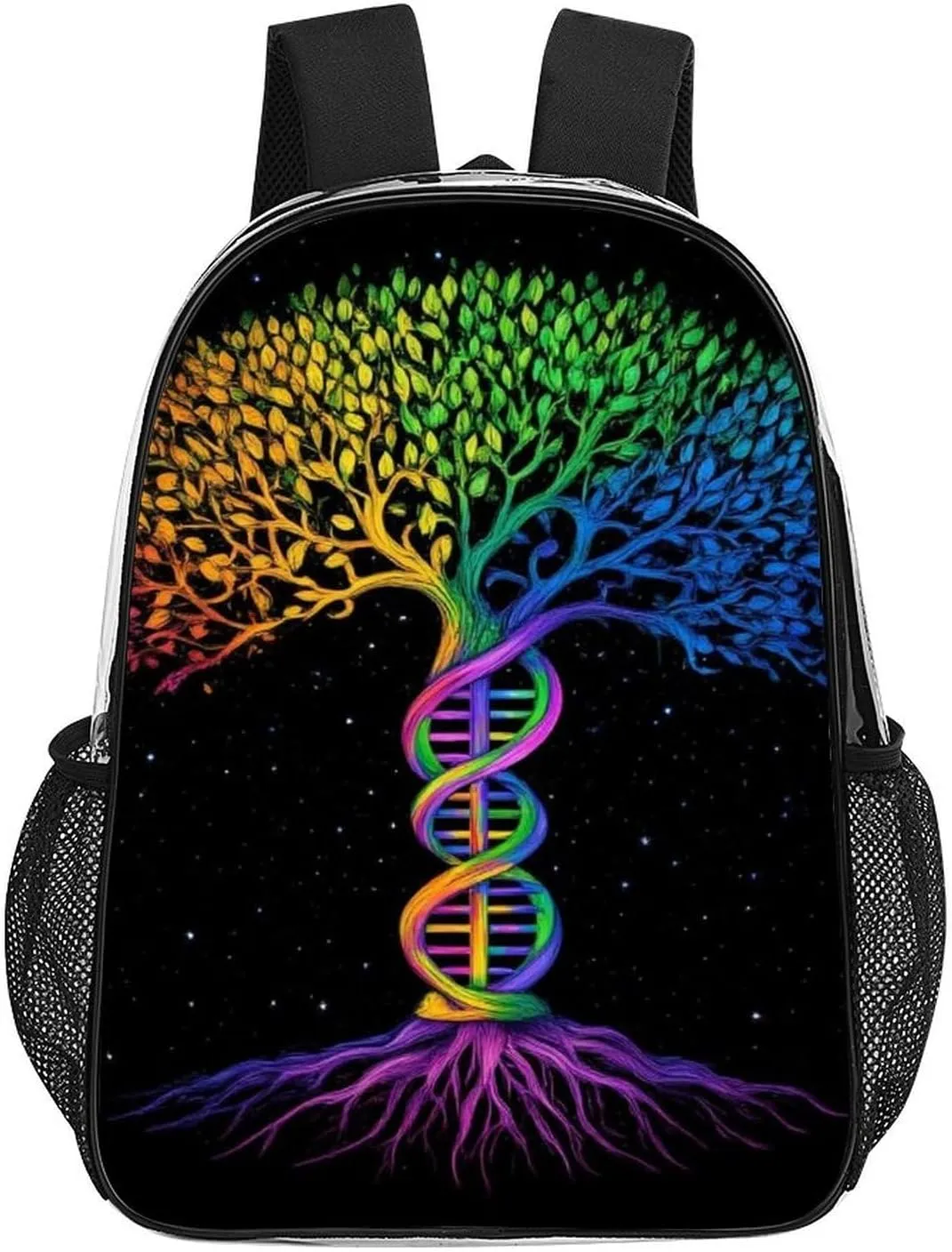 Lightweight Rucksacks for Camping Picnic Cycling - Large Capacity Multipurpose Transparent Carry On Bag, Dna Tree Of Life Art Travel Hiking & Camping Rucksack