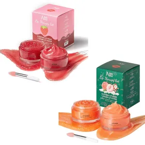 Lip Scrub & Lip Mask Stocking Stuffers, Christmas Gifts Lip Exfoliator Scrub and Moisturizer, Skincare Gift Set for Women