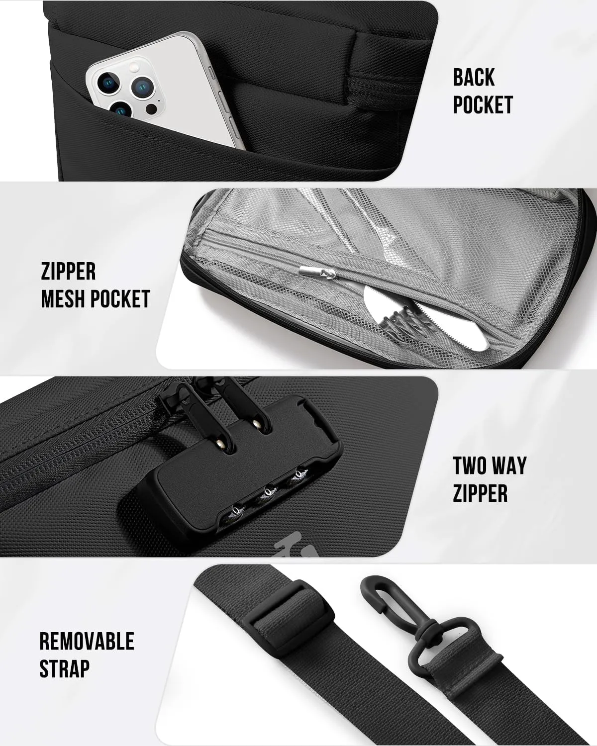 Lockable Lunch Box for Women - Insulated Waterproof Leakproof Lightweight Reusable Lunch Bag Cooler with Combination Lock Shoulder Strap for Work Picnic - Teacher Mothers Day Christmas Birthday Gifts
