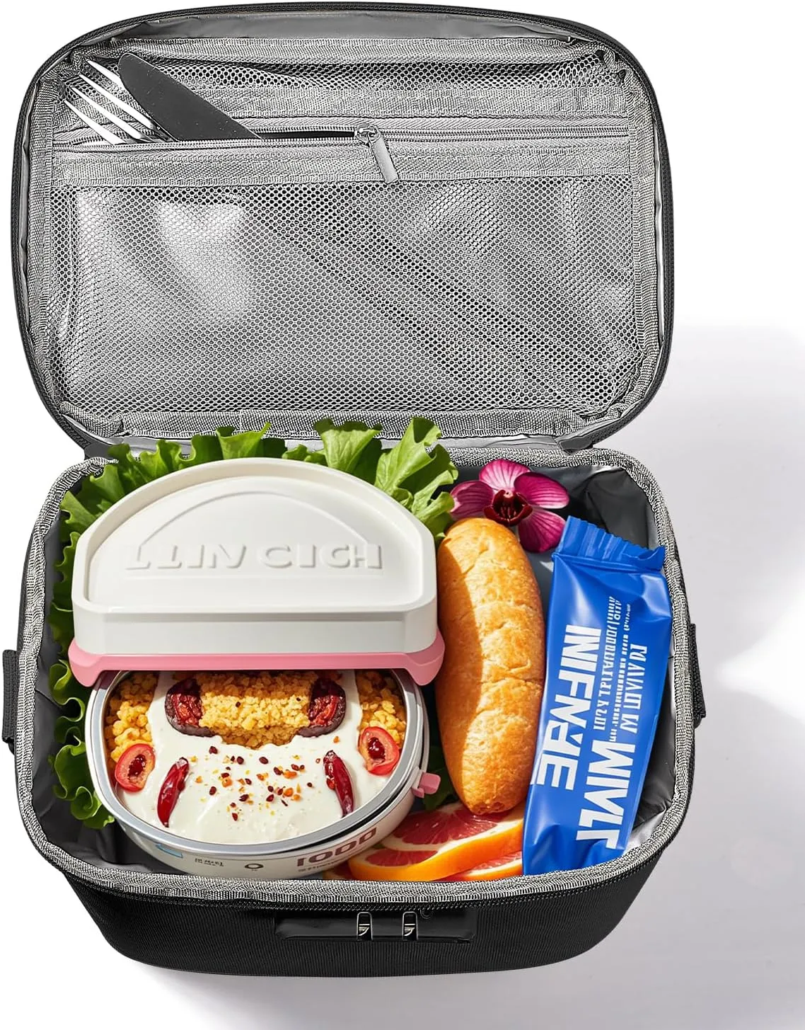 Lockable Lunch Box for Women - Insulated Waterproof Leakproof Lightweight Reusable Lunch Bag Cooler with Combination Lock Shoulder Strap for Work Picnic - Teacher Mothers Day Christmas Birthday Gifts