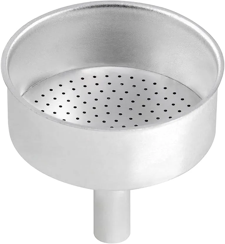 Lorren Home Trends Amika Made In Italy Classic Stovetop Espresso Maker, Italian Coffee, 9 Cup,Silver