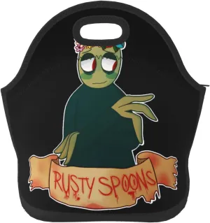 Lunch Bag Salad Anime Fingers Portable Reusable Lunch Box Insulated Neoprene Lunch Tote for Office Outdoor Picnic Women Men Handbags Tote 11 X 11.4 X 5.5in