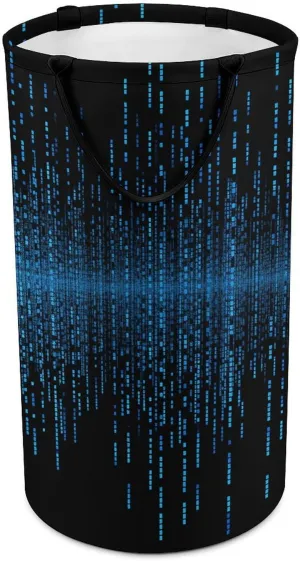 Lunch Bag Women The Blue Binary Matrix Insulated Lunch Box Men Cute Tote Lunch Cooler Bag for Office Lunchbox