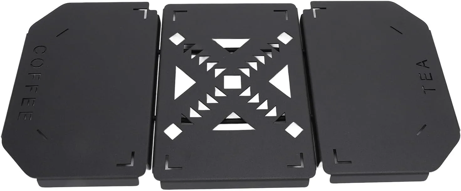 Lunch Box Table Top, Foldable Aluminium Alloy Camping Board & Coffee Station, Compatible with Lunch Box 9.4L, Easy to Carry