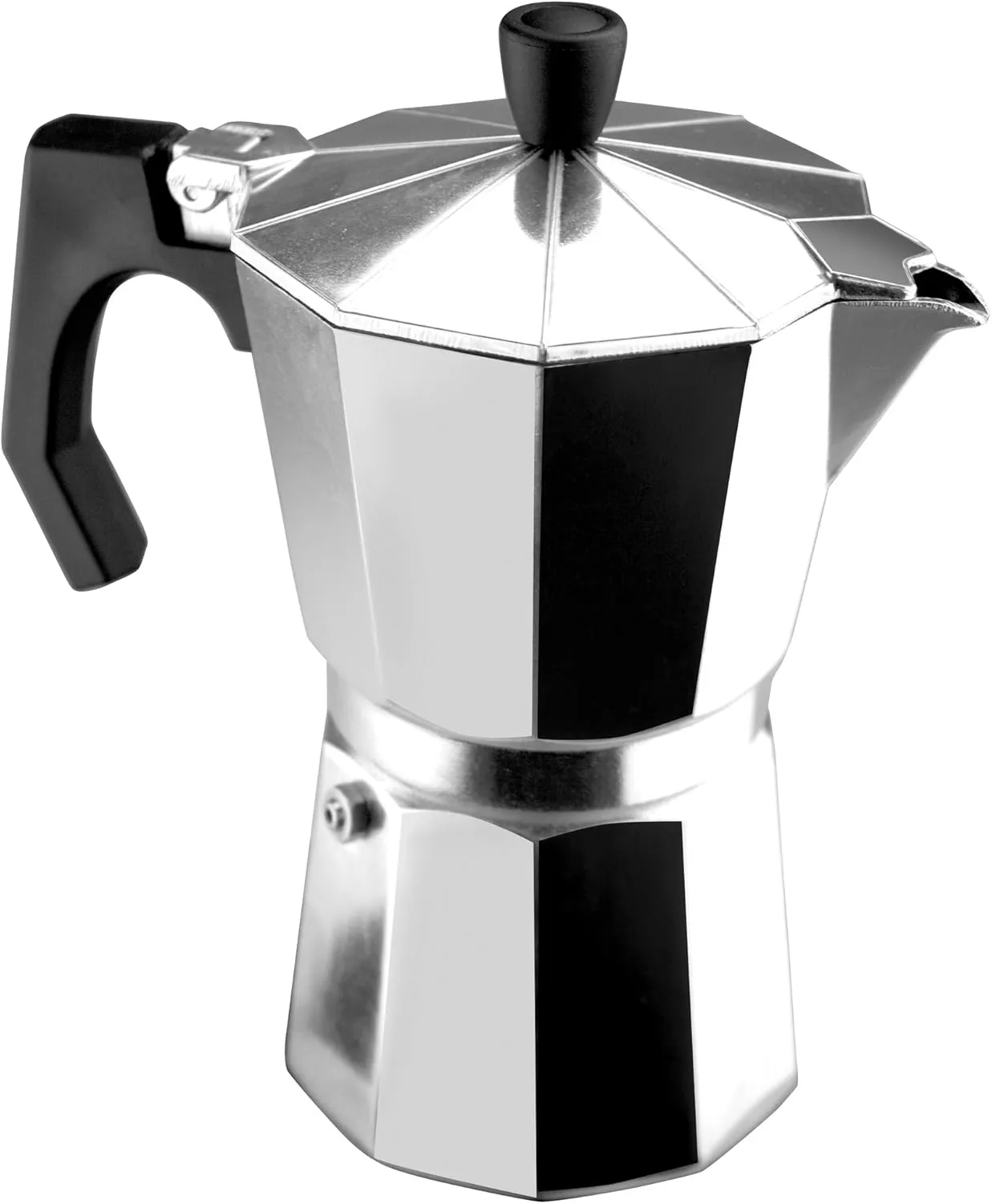MAGEFESA Kenia Stovetop Espresso Moka Pot, 6-Cup/10 oz, Italian Coffee Maker for Cuban Coffee, Extra-Thick Aluminum, Heat-Resistant Handle, Safe & Easy-to-Use, Greca Coffee Maker