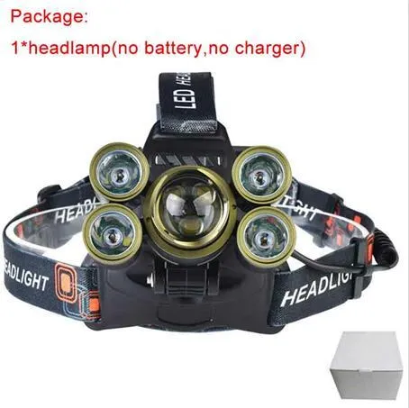 Maimu Led Headlamp 7*XML-T6 LED Headlight 12000 Lm Head Lamp flashlight on a bicycle Lanterna 4 Model 18650 Battery Charger D19