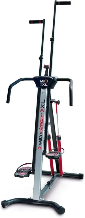 MaxiClimber XL Vertical Climbers - The Original Compact, Mountain Climber, Stair Stepper Exercise Machines - XL-2000 HRS (Hydraulic Resistance System, 12 Level) - Free Coach-led Classes & Fitness App