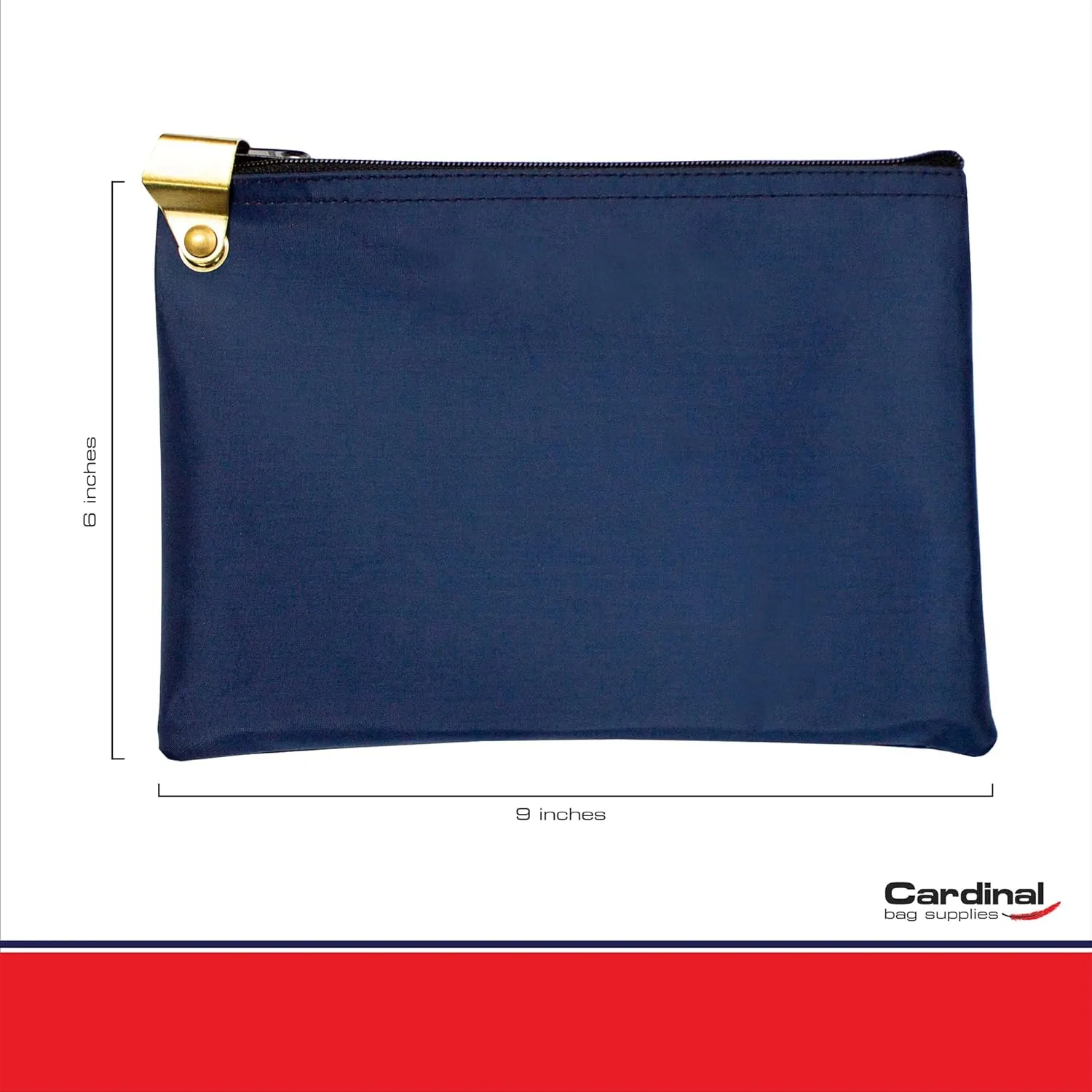 Medication Zipper Hood Security Bag with Included Padlock and Keys (Navy Blue)