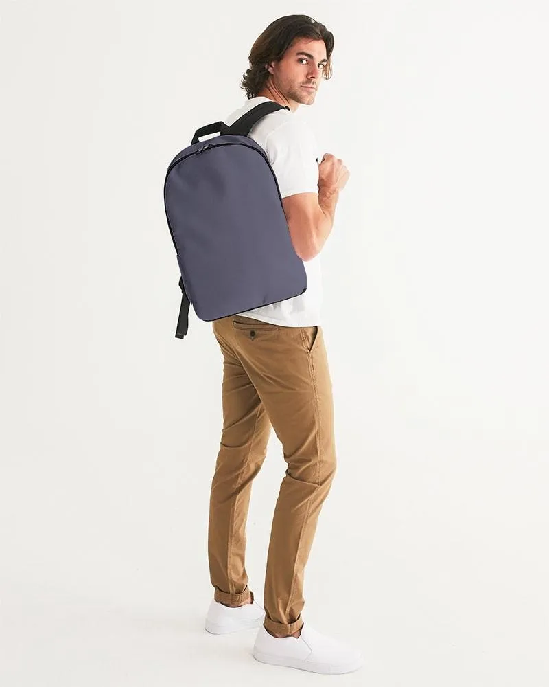 Medium Dark Blue Waterproof Backpack | Medium Dark Pale Pastel Blue | C30M30Y0K60