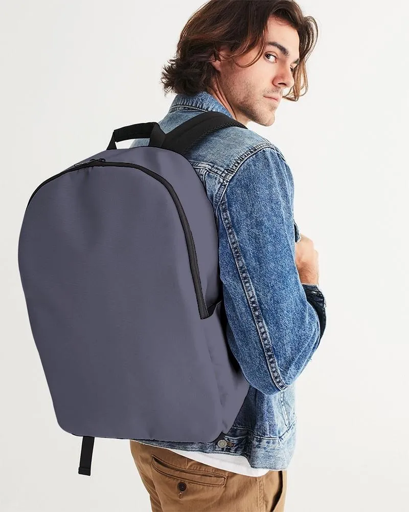 Medium Dark Blue Waterproof Backpack | Medium Dark Pale Pastel Blue | C30M30Y0K60