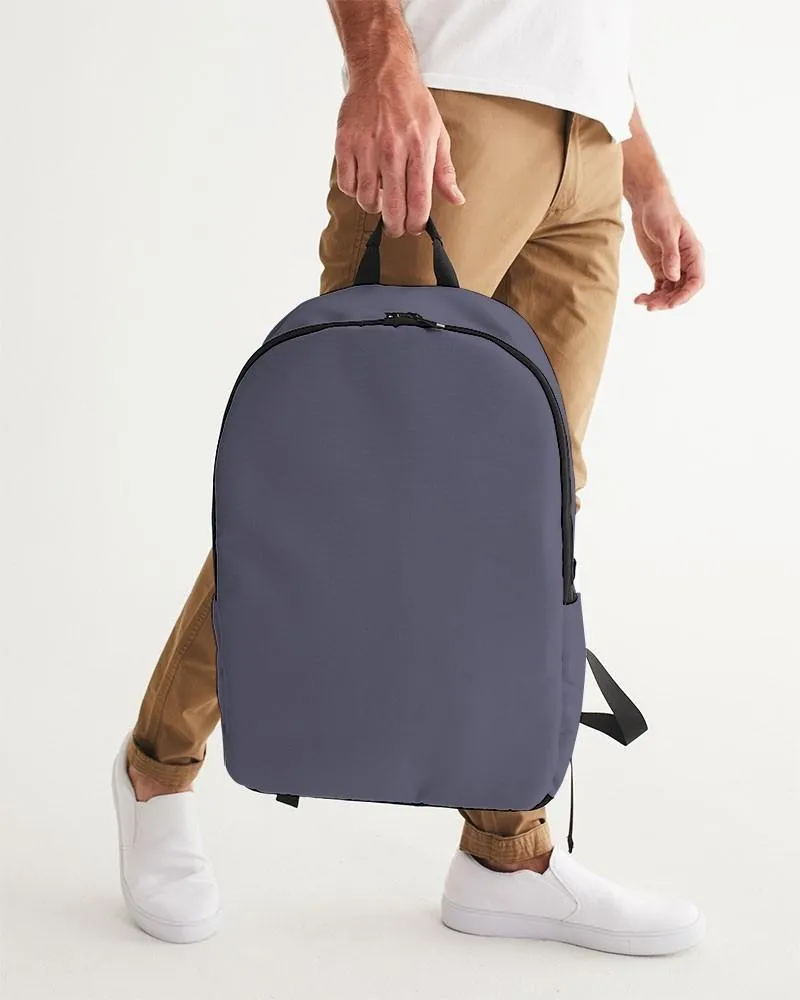 Medium Dark Blue Waterproof Backpack | Medium Dark Pale Pastel Blue | C30M30Y0K60