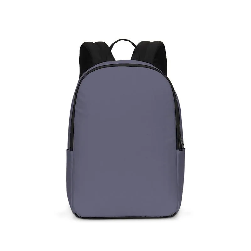 Medium Dark Blue Waterproof Backpack | Medium Dark Pale Pastel Blue | C30M30Y0K60