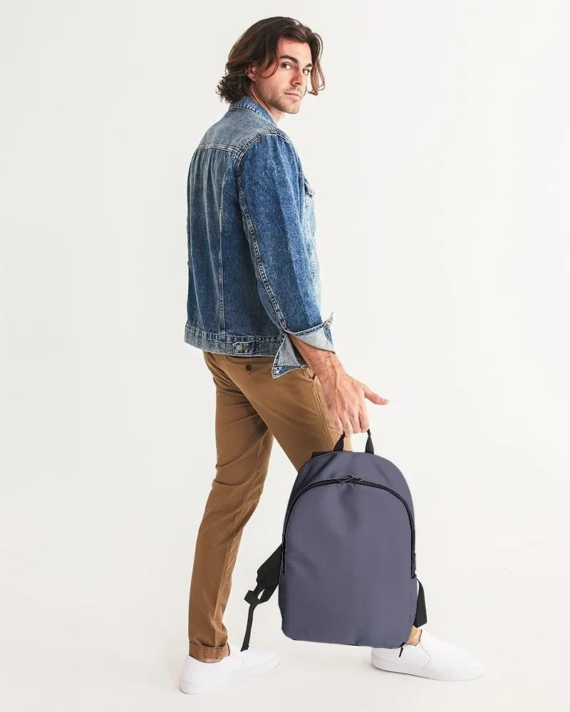 Medium Dark Blue Waterproof Backpack | Medium Dark Pale Pastel Blue | C30M30Y0K60