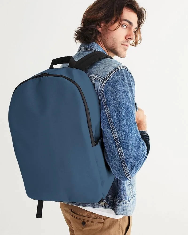 Medium Dark Blue Waterproof Backpack | Medium Dark Pastel Blue | C60M30Y0K60