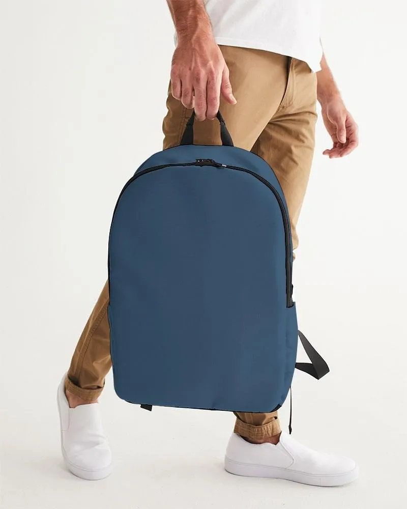Medium Dark Blue Waterproof Backpack | Medium Dark Pastel Blue | C60M30Y0K60