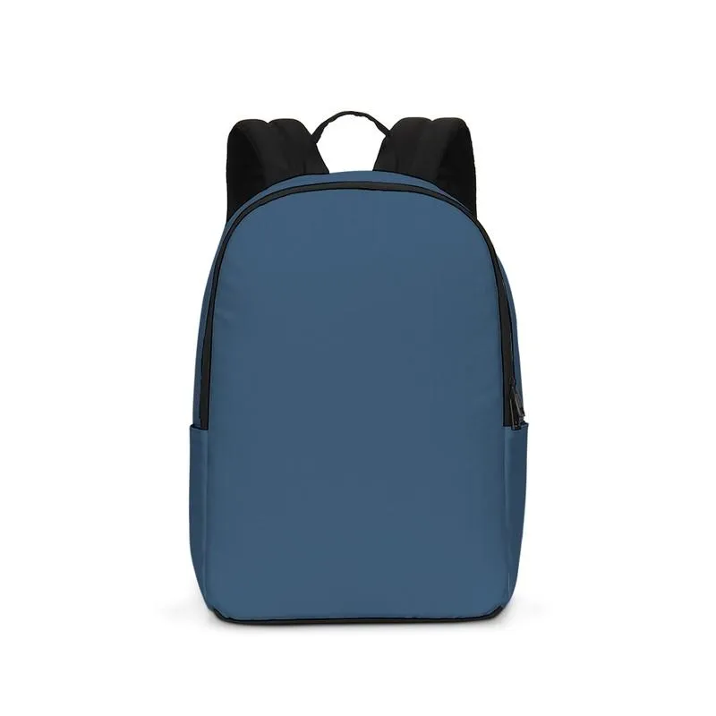 Medium Dark Blue Waterproof Backpack | Medium Dark Pastel Blue | C60M30Y0K60