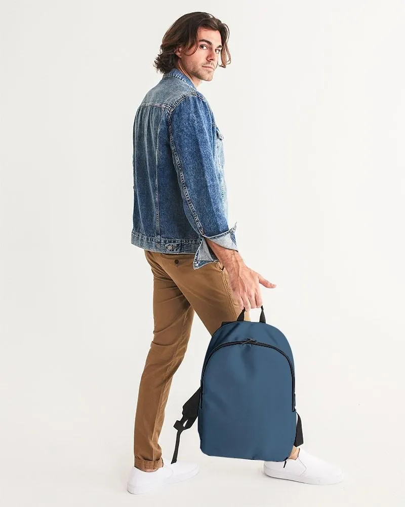 Medium Dark Blue Waterproof Backpack | Medium Dark Pastel Blue | C60M30Y0K60