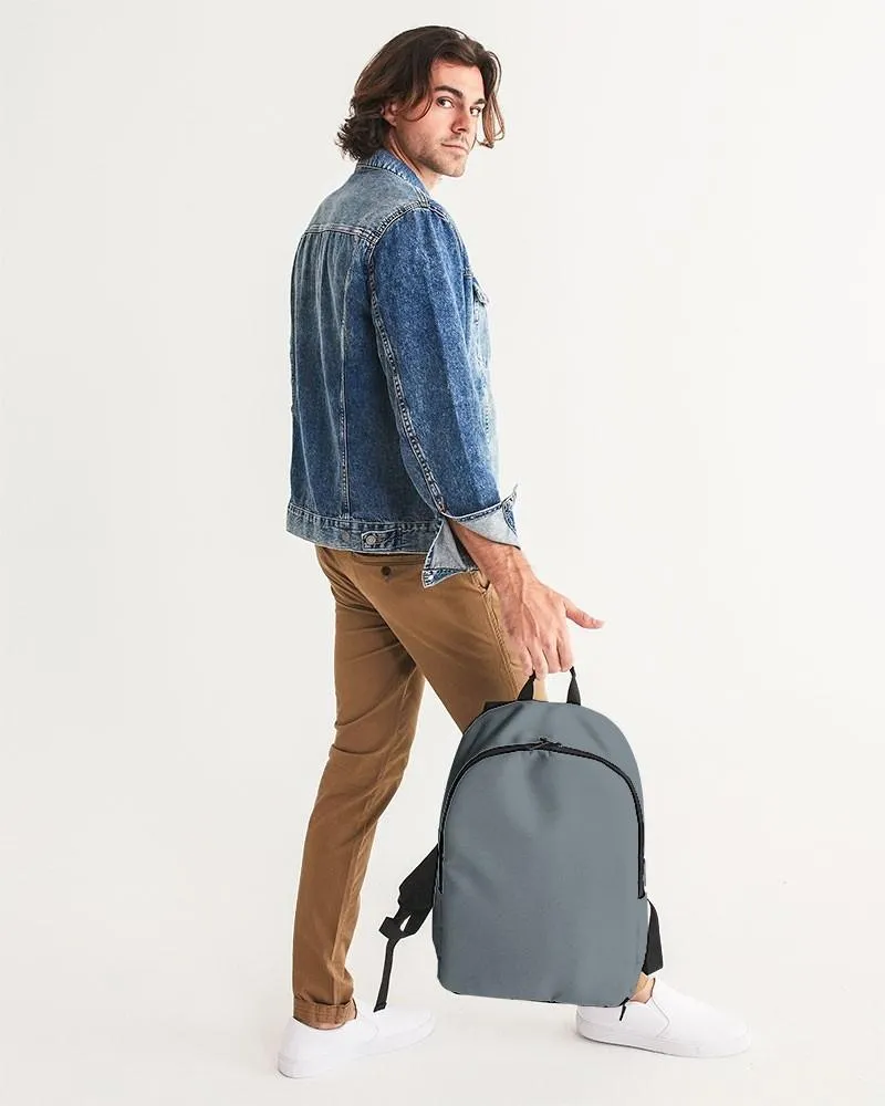 Medium Dark Cyan Gray Waterproof Backpack | Medium Dark Pale Cyan Gray | C10M0Y0K60