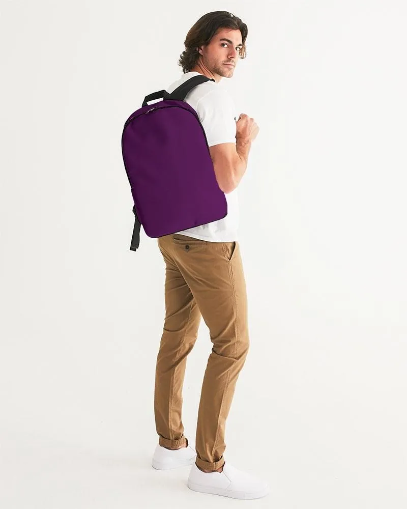 Medium Dark Purple Waterproof Backpack | Medium Dark Pure Purple | C50M100Y0K60