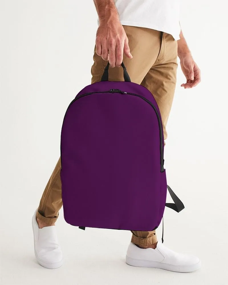 Medium Dark Purple Waterproof Backpack | Medium Dark Pure Purple | C50M100Y0K60
