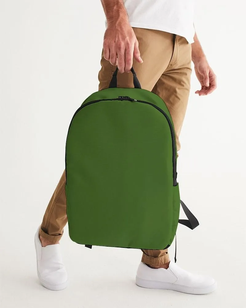 Medium Dark Warm Green Waterproof Backpack | Medium Dark Pure Warm Green | C50M0Y100K60