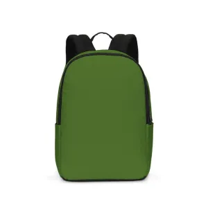 Medium Dark Warm Green Waterproof Backpack | Medium Dark Pure Warm Green | C50M0Y100K60