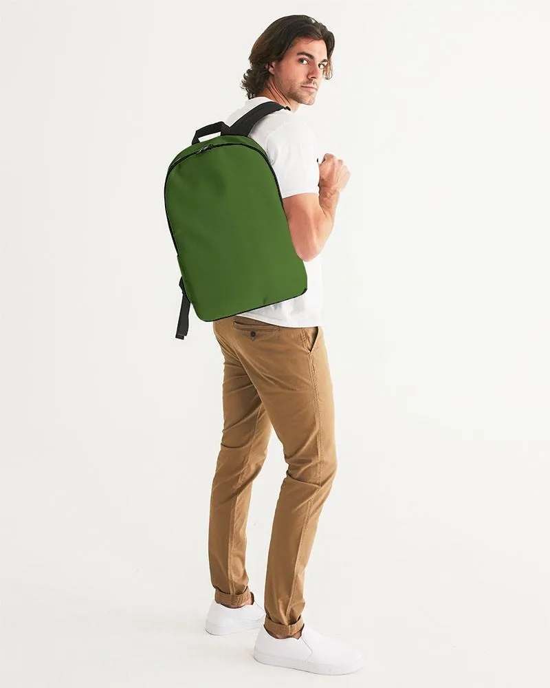 Medium Dark Warm Green Waterproof Backpack | Medium Dark Pure Warm Green | C50M0Y100K60