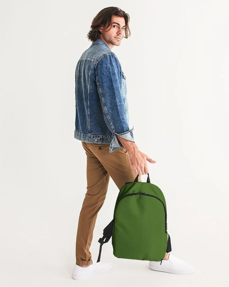 Medium Dark Warm Green Waterproof Backpack | Medium Dark Pure Warm Green | C50M0Y100K60
