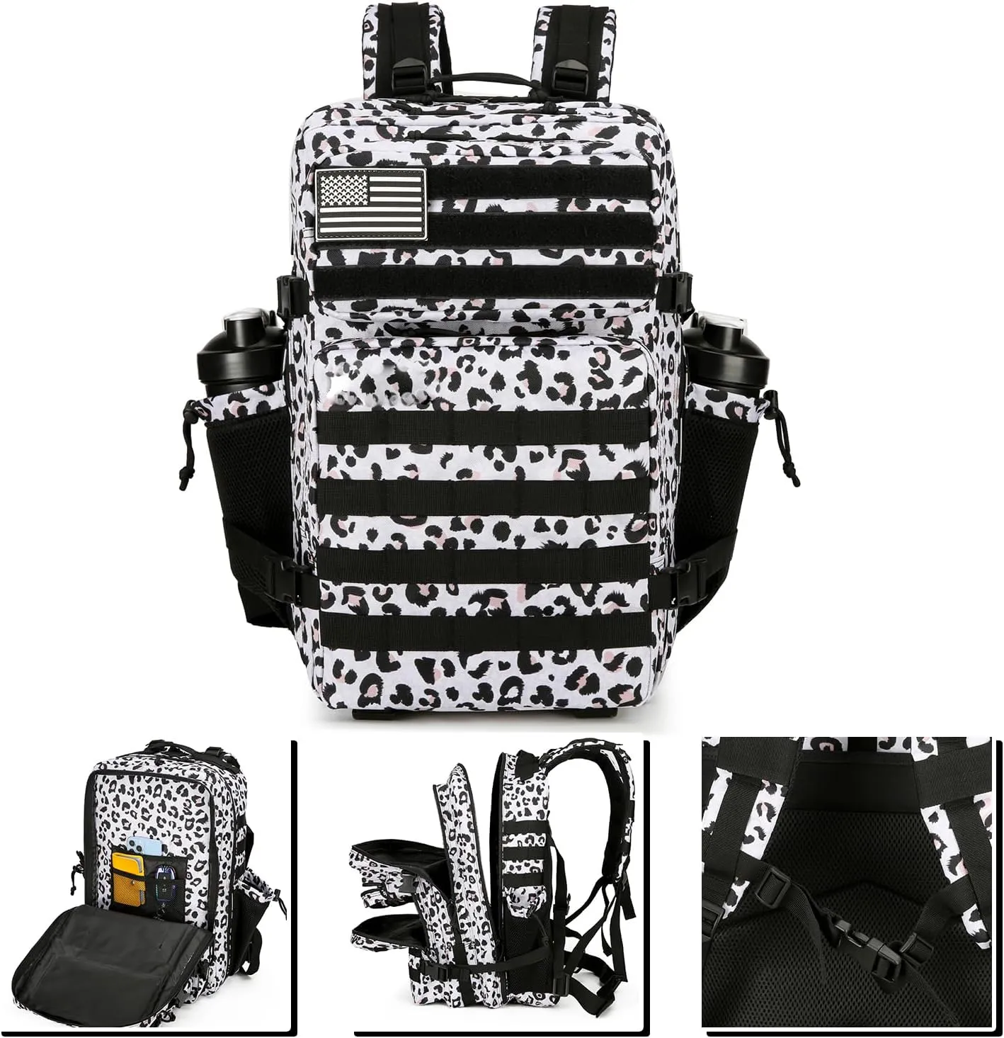 Military 45L Tactical Assault Backpack 3 day assault pack with Molle Waterproof backpack Rucksack for Tactical Backpacks