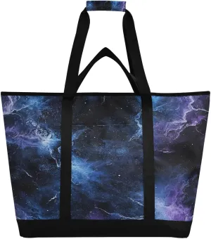 Milky Way Reusable Insulated Lunchbox Cooler Bag, Leakproof Kitchen Grocery Bag Collapsible Portable Cooler Tote Bag for Picnic, Camping, Office, Travel