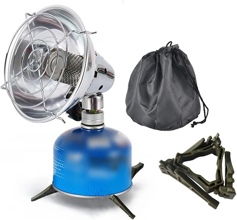 Mini Camping Gas Heater Rapid Heating Energy Heater Portable Tent Heater with Storage Bag