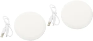 Mipcase 2sets Led Handheld Small Makeup Mirror Compact Travel Mirror Light for Women for Pockets Bags Go