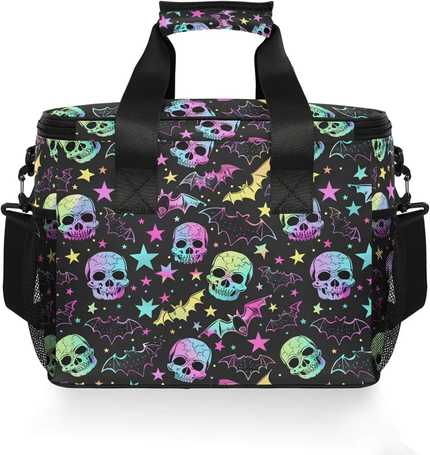 MNSRUU Cooler Bag Skull and Crossbones Soft Cooler Bag Insulated Lunch Totes Picnic Bag Beach Cooler Lunch Box Container with Adjustable Shoulder Strap