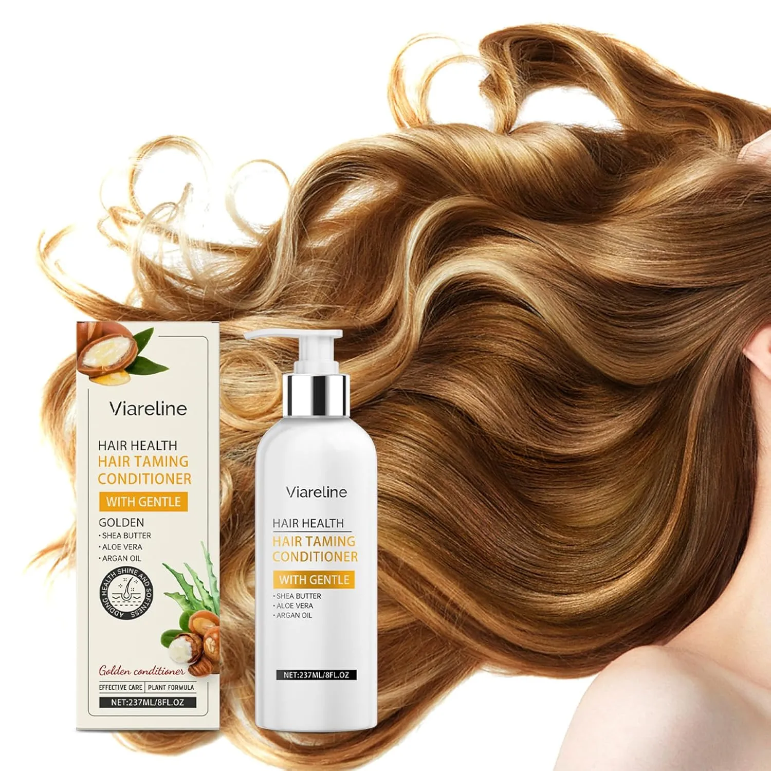 Moroccan Argan Oil Hair Treatment, Nourishing Hair Care Serum, Moisturizing Repair 237ml*2