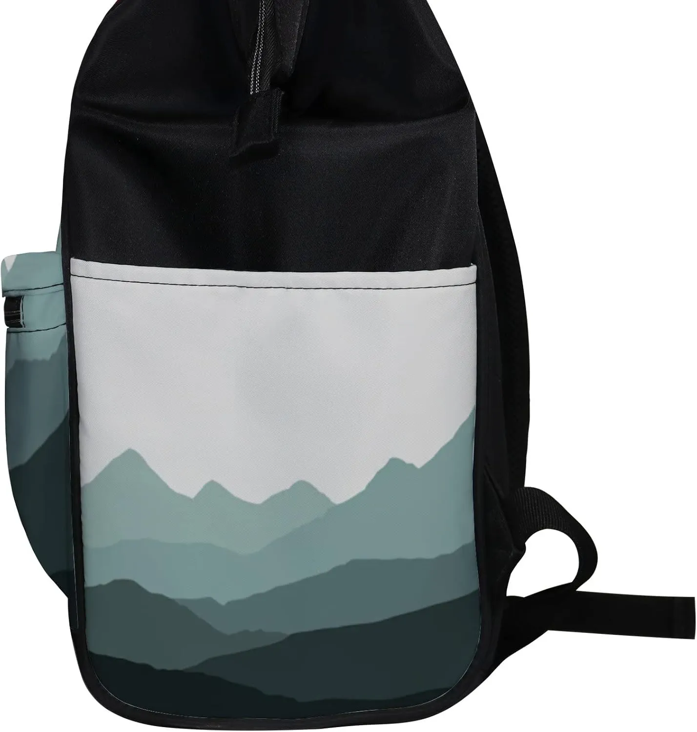 Mountain Landscape Fog Valley Diaper Bag Backpack Waterproof Backpack Baby Nappy Changing Bag for Travel Large Capacity Durable and Stylish for Woman
