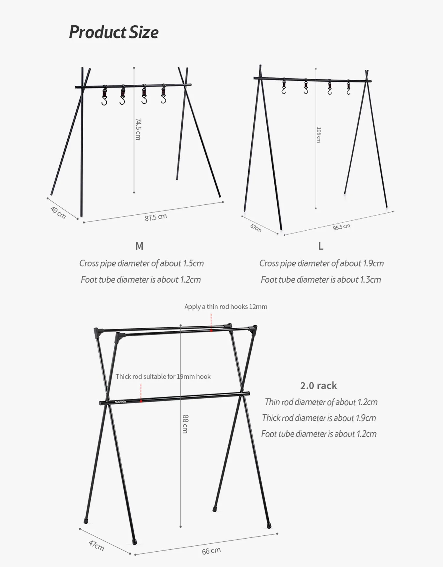 Naturehike Hanging Rack  Q-9B NH20PJ102