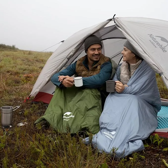 Naturehike Ultralight Sleeping Bag - Envelope Lightweight Portable, Waterproof, Comfort with Compression Sack - Great for 3 Season Traveling, Camping, Hiking