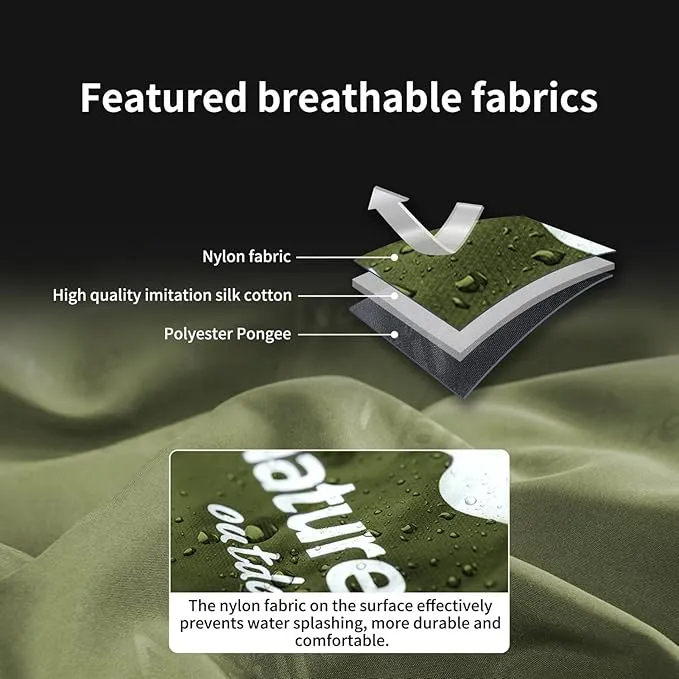 Naturehike Ultralight Sleeping Bag - Envelope Lightweight Portable, Waterproof, Comfort with Compression Sack - Great for 3 Season Traveling, Camping, Hiking