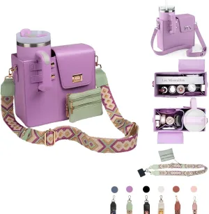 New Purse for Stanley Cup, Outdoor Portable Crossbody Water Cup Storage Bag with Stanley Purse, Crossbody Bag for Stanley Bottle