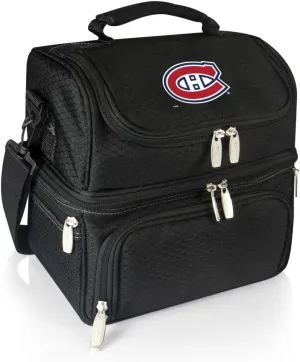 NHL Montreal Canadiens Pranzo Lunch Bag - Insulated Lunch Box with Picnic Set - Lunch Cooler Bag