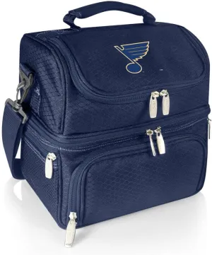 NHL St Louis Blues Pranzo Lunch Bag - Insulated Lunch Box with Picnic Set - Lunch Cooler Bag